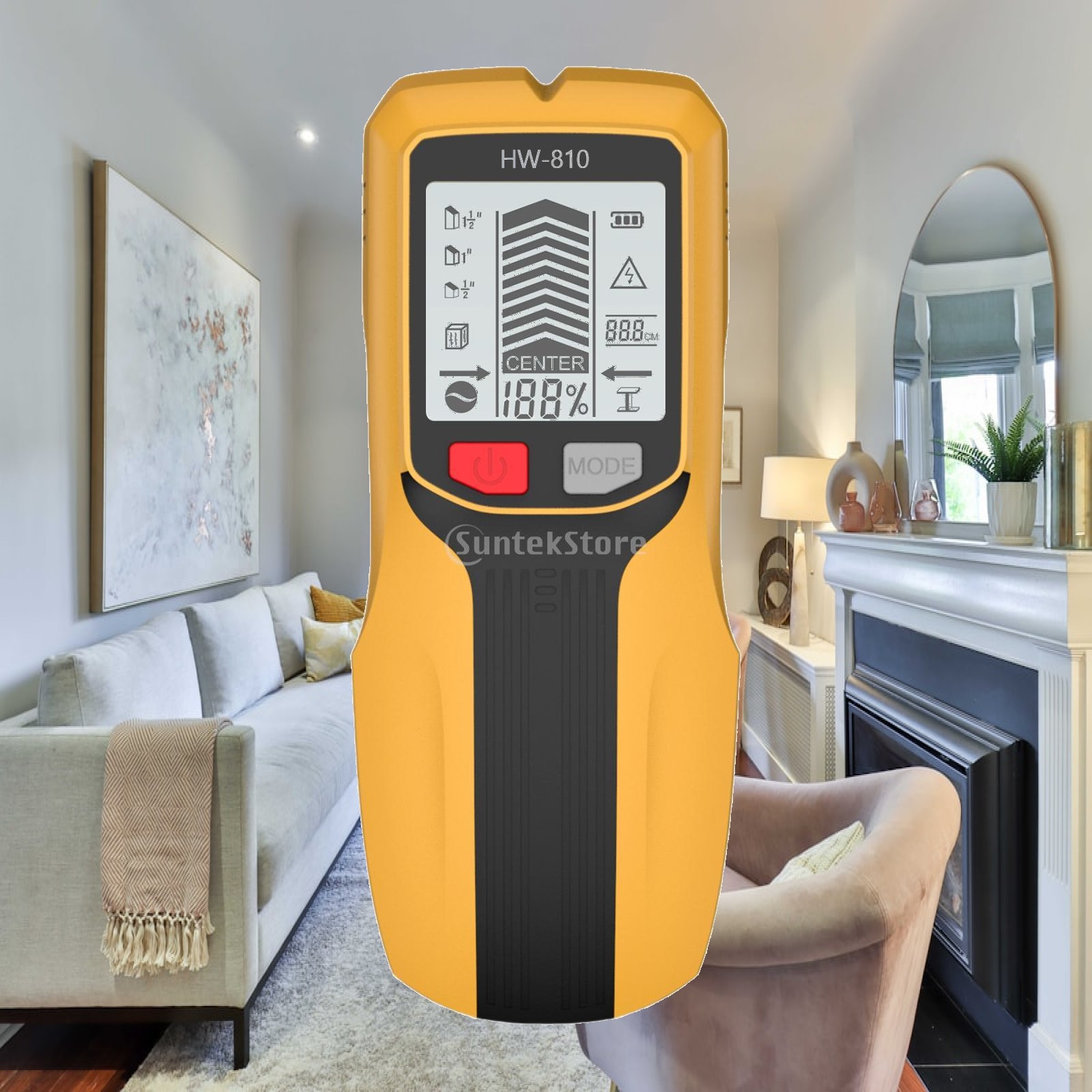 Pipe Detector Wall Scanner - Detector de Montantes com Iluminação Traseira