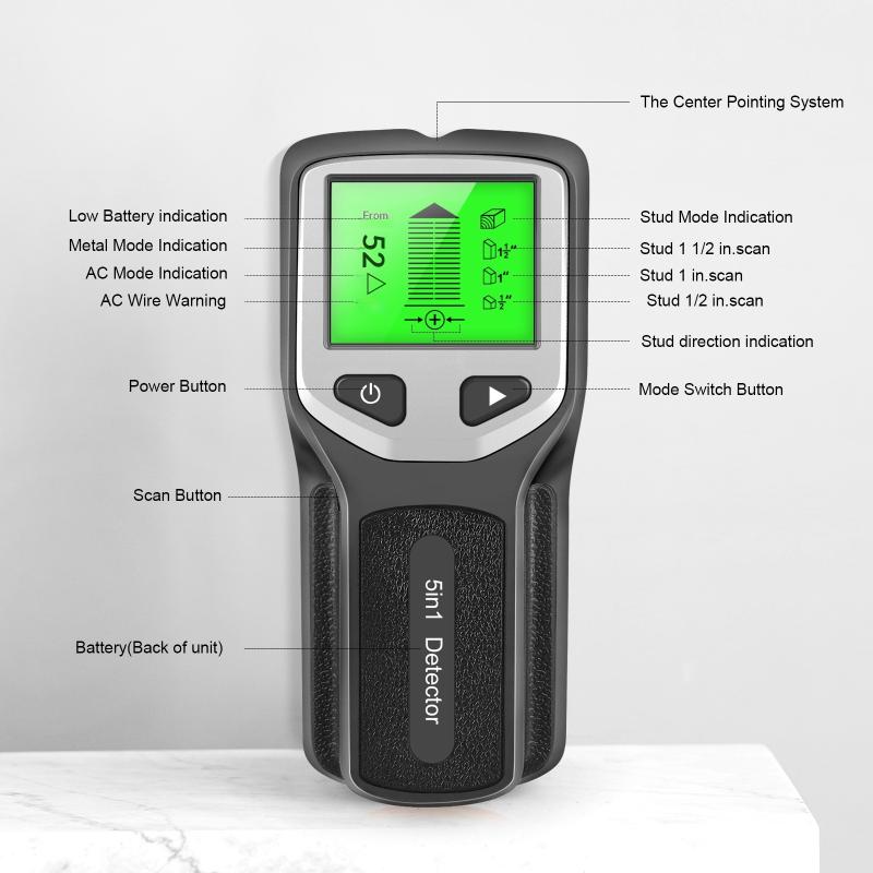 Stud Finder Wall Scanner 5 In 1 - Detector de Metais 5 em 1,