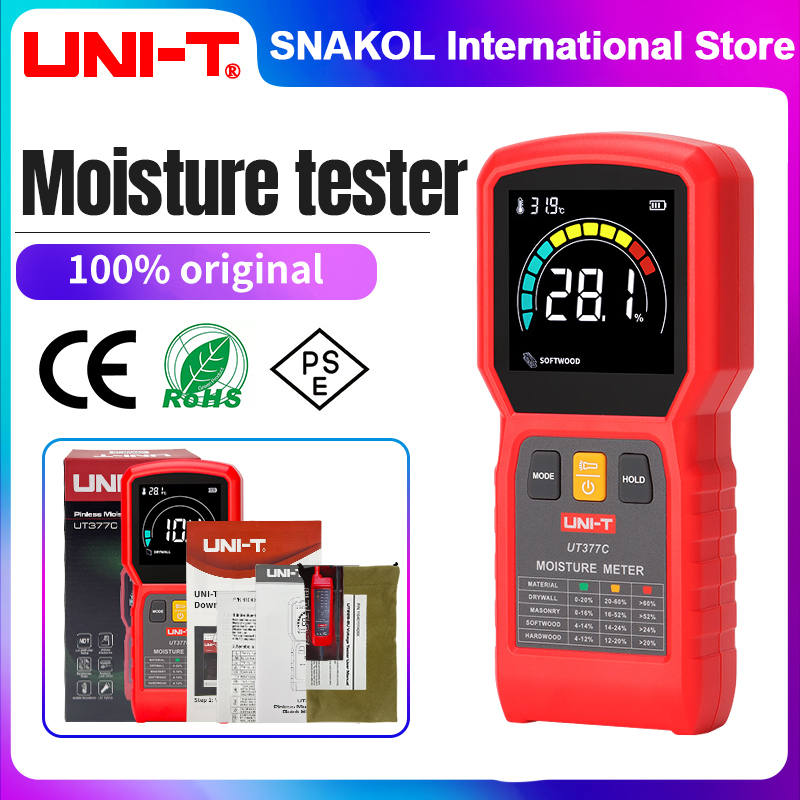 Moisture Meter Wall Wood - Medidor de Umidade Sem Pinos UNI-T