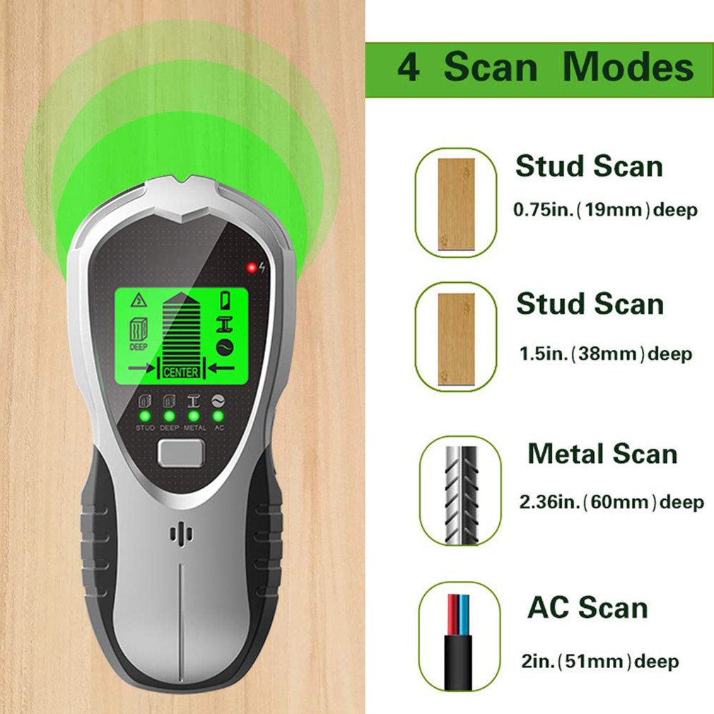 Stud Finder Center Finder Edge - Detector de Vigas 4 em 1
