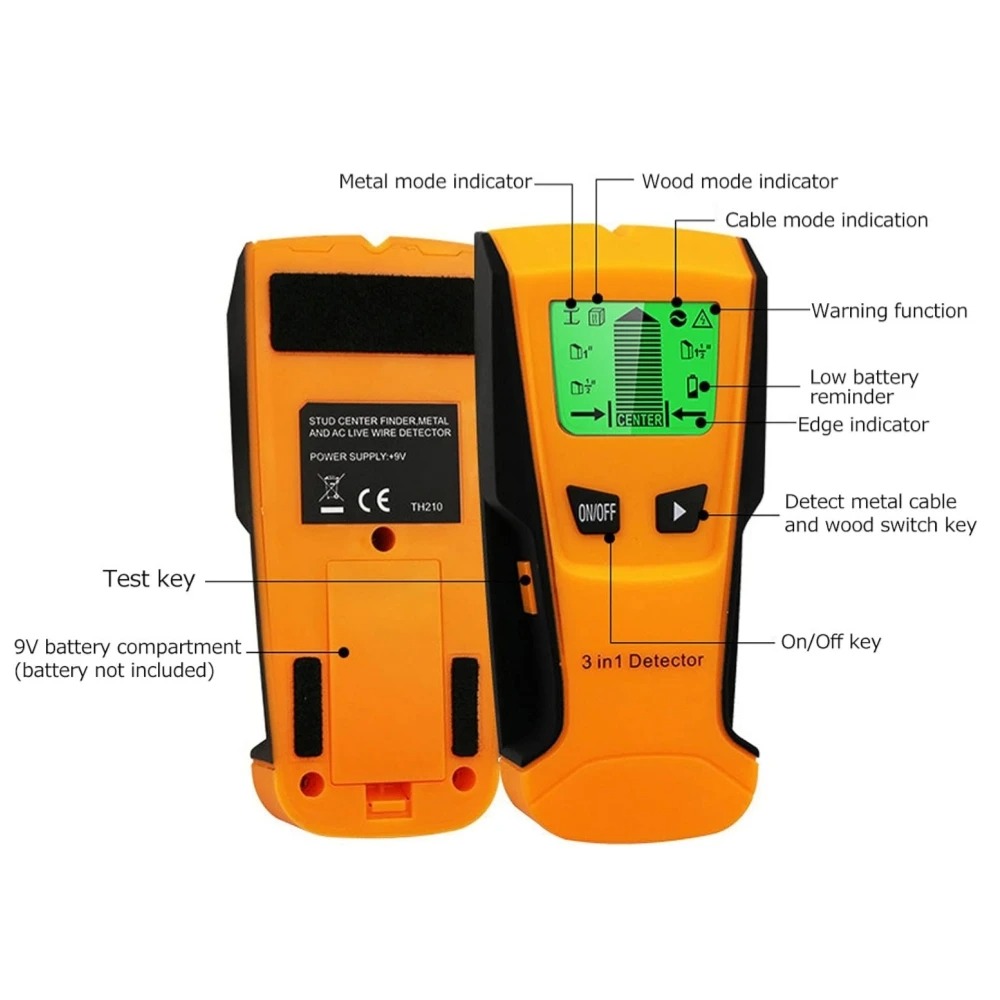 Detector de Metais 3 em 1 para - Wall Scanner Rebar Detector avaliação e preço