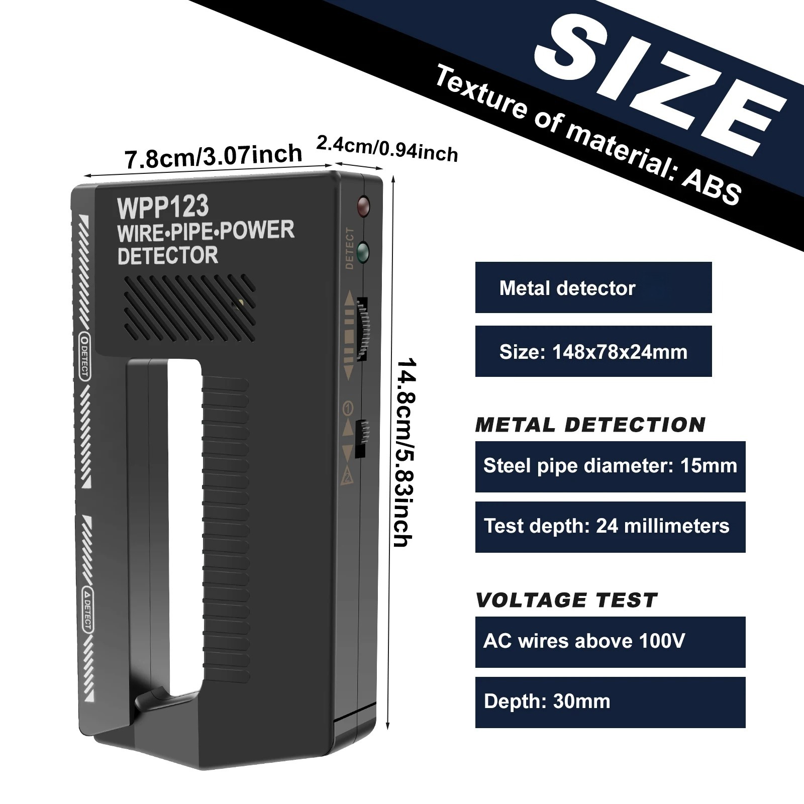 Detector de Metal Portátil de  - Wall Scanner Rebar Detector avaliação e preço
