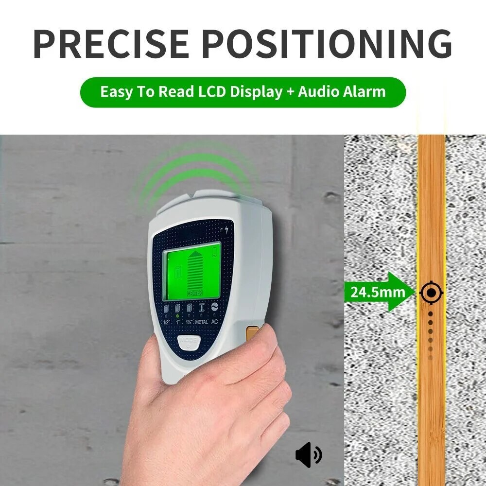 Detector de Pinos Digital 5 em - Stud Finder Center Finder Edge avaliação e preço