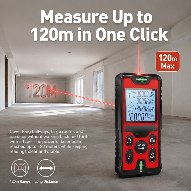 Medidor de Distância a Laser d - Stud Finder With Laser Level avaliação e preço