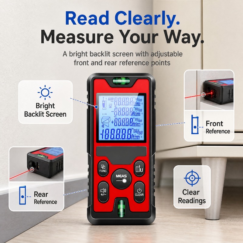 Medidor de Distância a Laser d - Stud Finder With Laser Level avaliação e preço