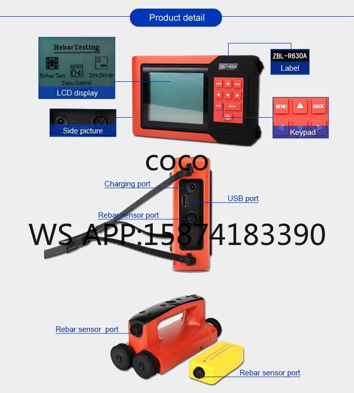ZBL-R630A Scanner de Vergalhõe - Wall Scanner For Concrete avaliação e preço