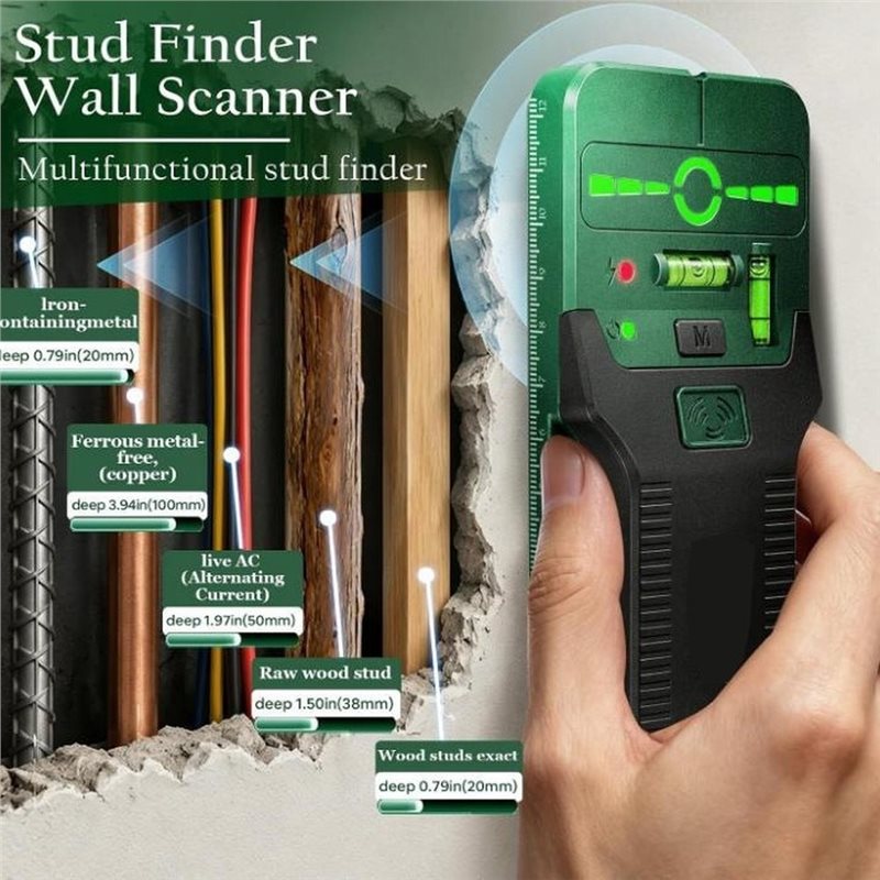 Detector de Fios Elétricos ABD - Stud Finder With Laser Level avaliação e preço