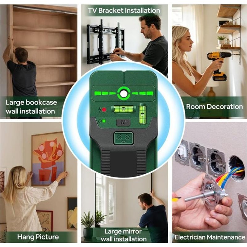 Detector de Fios Elétricos ABD - Stud Finder With Laser Level avaliação e preço
