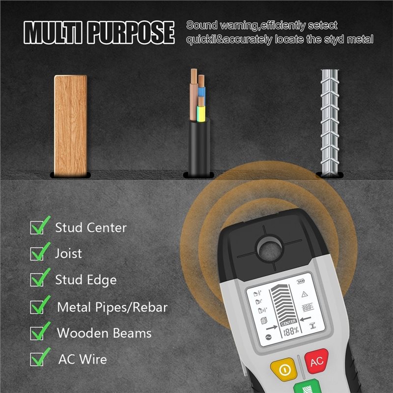 ABKL - Detector de Parede Mult - Pipe Detector Wall Scanner avaliação e preço